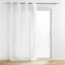 PANNEAU A OEILLETS 140X240CM FILS METAL SUNLINE BLANC ARGENT