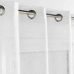 PANNEAU A OEILLETS 140X240CM FILS METAL SUNLINE BLANC ARGENT
