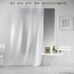 PANNEAU A OEILLETS 140X240CM HALTONA BLANC
