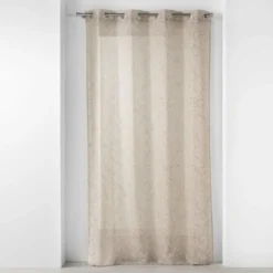 PANNEAU A OEILLETS 140X240CM IMPRIME SALOME LIN
