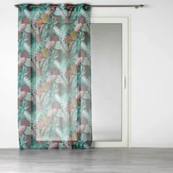 PANNEAU A OEILLETS 140X240CM IMPRIME JACALA BLEU