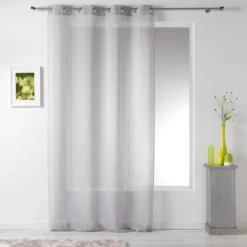 PANNEAU A OEILLETS 140X260CM LINAHE GRIS