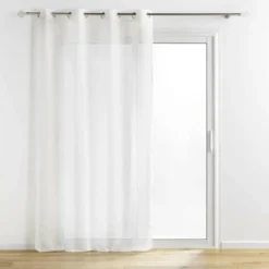 PANNEAU A OEILLETS 140X240CM METALLISE SUNLINE BLANC OR