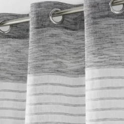 PANNEAU A OEILLETS 140 X 240CM RAYE SICILIA ANTHRACITE