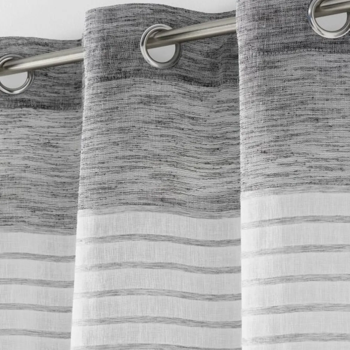 PANNEAU A OEILLETS 140 X 240CM RAYE SICILIA ANTHRACITE