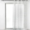 PANNEAU A OEILLETS 140X240CM SABLE IMPRIME LETIKO BLANC