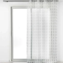 PANNEAU A OEILLETS 140X240CM SABLE IMPRIME LETIKO BLANC