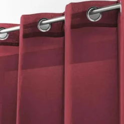 PANNEAU A OEILLETS 140 X 240 CM TELMA BORDEAUX