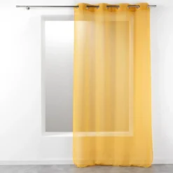 PANNEAU A OEILLETS 140X280CM TELMA JAUNE