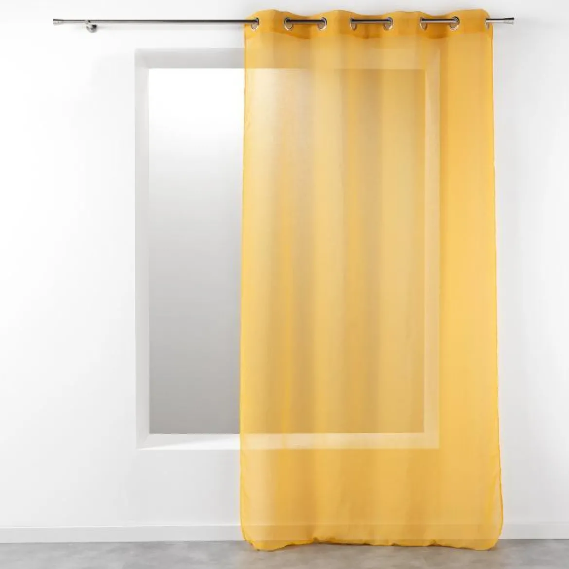 PANNEAU A OEILLETS 140X280CM TELMA JAUNE