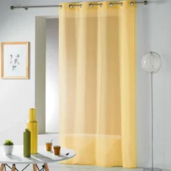 PANNEAU A OEILLETS 140X240CM TELMA JAUNE