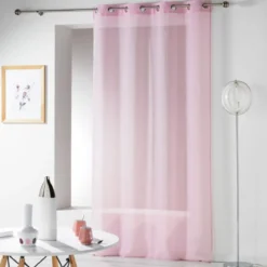 PANNEAU A OEILLETS 140X240CM TELMA ROSE