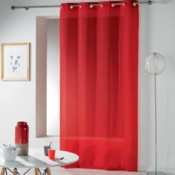 PANNEAU A OEILLETS 140X240CM TELMA ROUGE