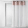 PANNEAU A OEILLETS 140X240CM TOP COTON IMP SIBEL ROSE