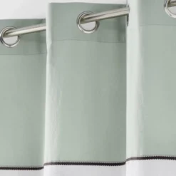 PANNEAU A OEILLETS 137X240CM TOP COTON JOLIBEL MENTHE