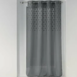 PANNEAU A OEILLETS 140X240CM TOP POMPONS MELUSINE ANTH