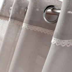 PANNEAU A OEILLETS 140X240CM VOILE CAMILLA LIN