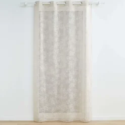 PANNEAU A OEILLETS 140X240CM VOILE KARLA TAUPE