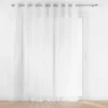 PANNEAU A OEILLETS 300X240CM VOILE SABLE LISSEA BLANC