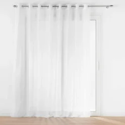 PANNEAU A OEILLETS 300X240CM VOILE SABLE LISSEA BLANC