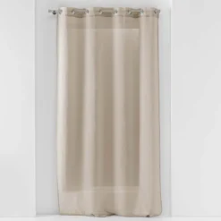 PANNEAU A OEILLETS 140X240CM VOILE SABLE SANDRA LIN