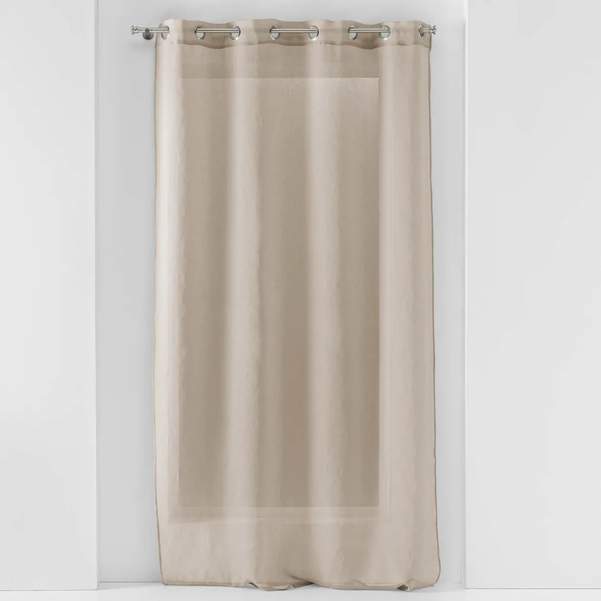 PANNEAU A OEILLETS 140X240CM VOILE SABLE SANDRA LIN