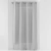 PANNEAU A OEILLETS 140X240CM VOILE SABLE SANDRA GRIS