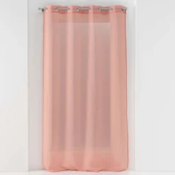 PANNEAU A OEILLETS 140X240CM VOILE SABLE SANDRA ROSE