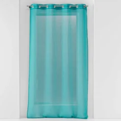PANNEAU A OEILLETS 140X240CM VOILE SABLE SANDRA BLEU