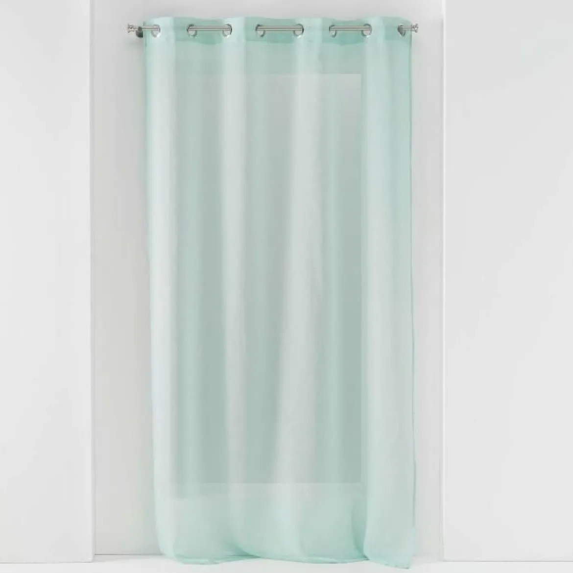 PANNEAU A OEILLETS 140X240CM VOILE SABLE SANDRA MENTHE