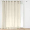 PANNEAU A OEILLETS 240X240CM VOILE TISSE CARLIN LIN
