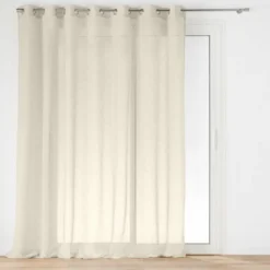 PANNEAU A OEILLETS 240X240CM VOILE TISSE CARLIN LIN