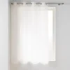 PANNEAU A OEILLETS 140X180CM VOILE TISSE CARLIN NATUREL
