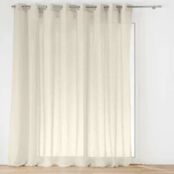 PANNEAU A OEILLETS 300X240CM VOILE TISSE CARLIN LIN