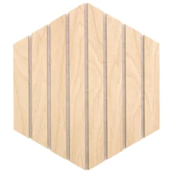 PANNEAU COLVA HEXAGONE BEIGE 30X26CM X3 PIECES