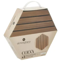 PANNEAU COLVA HEXAGONE TONKA 30X26CM X3 PIECES