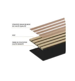 PANNEAU DECO COLVA CLAIR 60X60CM