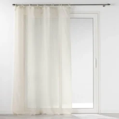 PANNEAU NOUETTES 140X240CM EFFET LIN TISSE NORINE