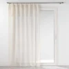 PANNEAU OEILLETS BOIS 140X240CM EFFET LIN NORINE