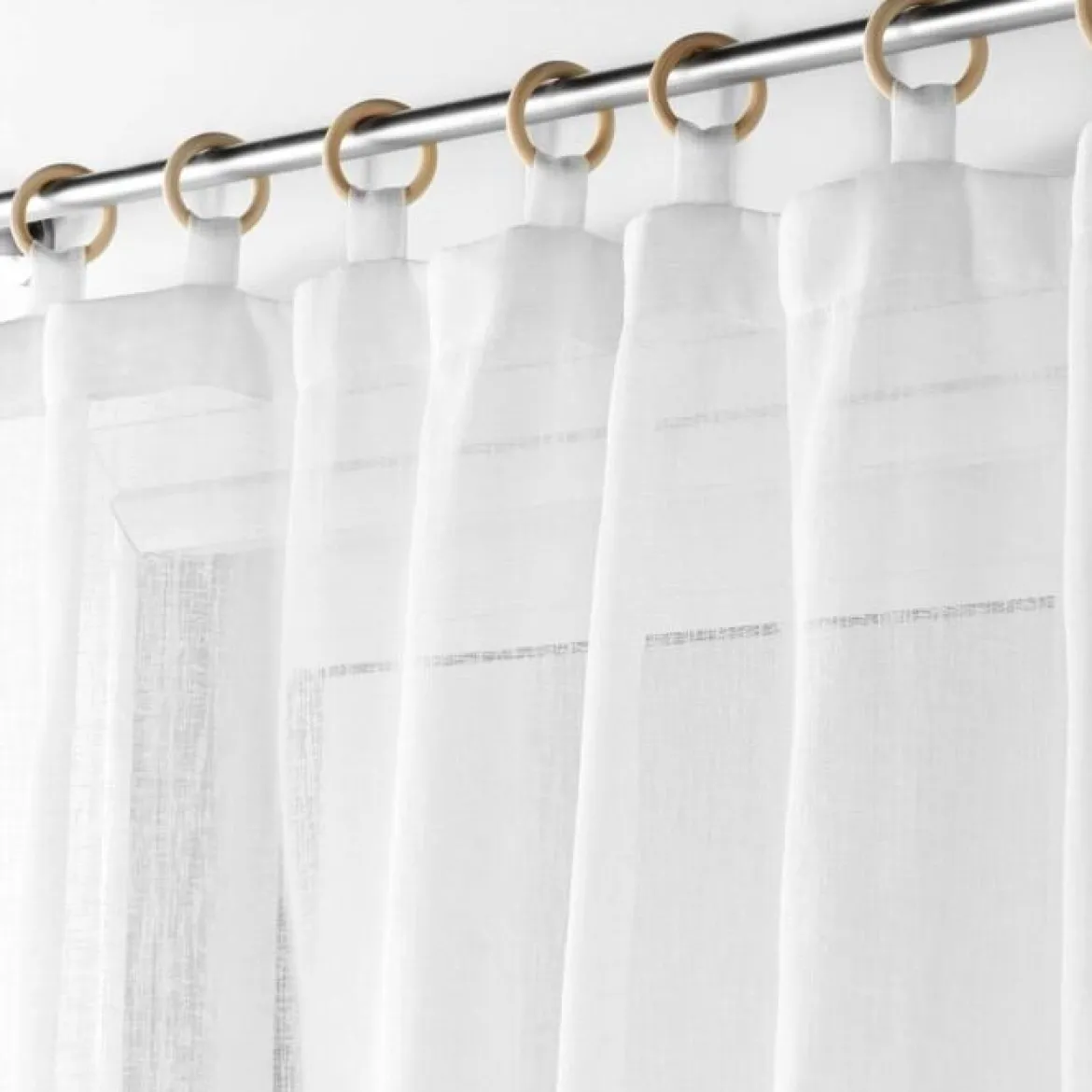 PANNEAU OEILLETS BOIS 140X240CM MINALISA BLANC
