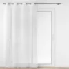 PANNEAU OEILLETS 140X240CM BRODE METALLISE FELICIA BLC
