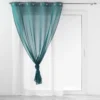 PANNEAU OEILLETS 140X240CM DOUBLE DUETTO PETROLE BLANC