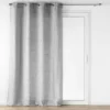 PANNEAU OEILLETS 140X240CM EFFET LAINAGE LOULAINE GRIS