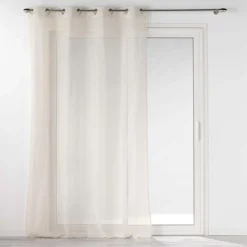 PANNEAU OEILLETS 140X240CM EFFET LIN TISSE NORINE