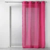 PANNEAU OEILLETS 140X240CM EFFET LIN TISSE ZAZY FUCHSIA