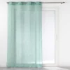 PANNEAU OEILLETS 140X240CM EFFET LIN SOLEA SAUGE