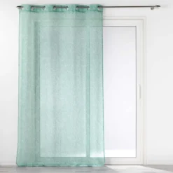 PANNEAU OEILLETS 140X240CM EFFET LIN SOLEA SAUGE