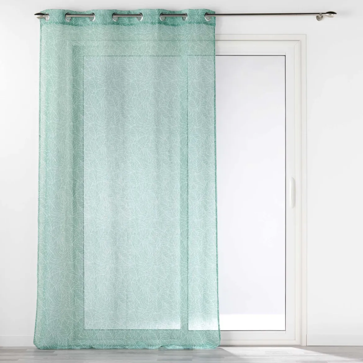 PANNEAU OEILLETS 140X240CM EFFET LIN SOLEA SAUGE