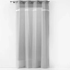 PANNEAU OEILLETS 140X240CM EFFET LIN EVEREST GRIS