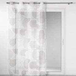 PANNEAU OEILLETS 140X240CM ESQUISSE BLANC